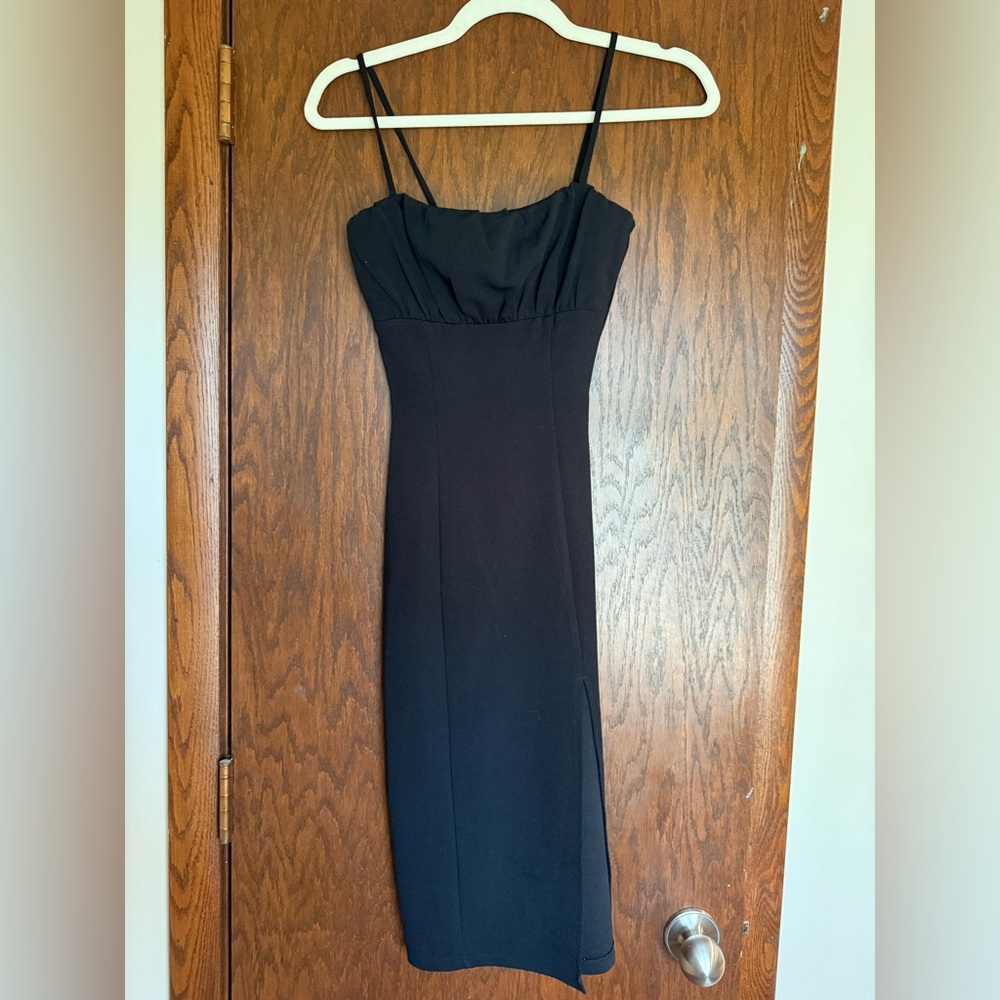 H&M Black Sheath Dress Spaghetti Strap Cocktail